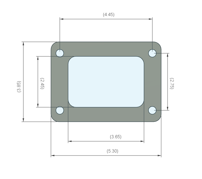 T6 Turbo Flange Open