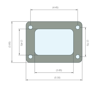 T6 Turbo Flange Open